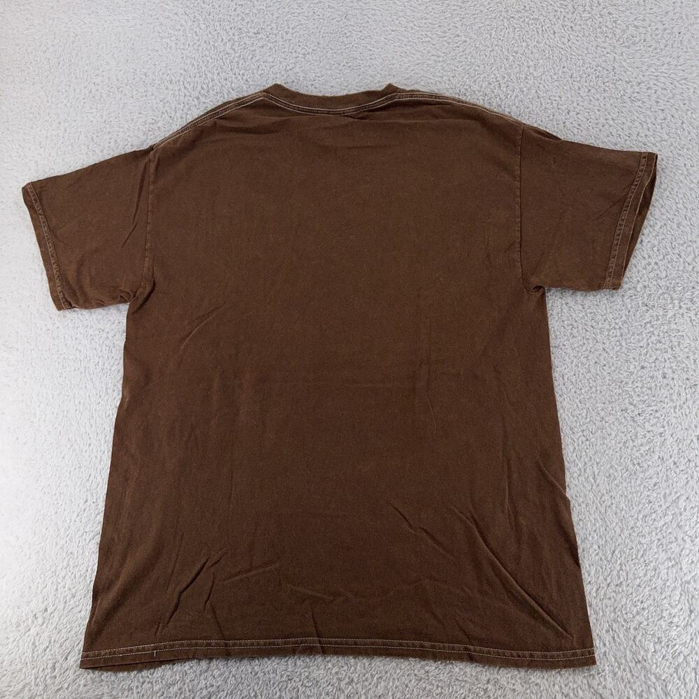 Rolling Stones Shirt Mens Medium Brown Wild Horses Graphic Band Tee Rock Music - Picture 3 of 6